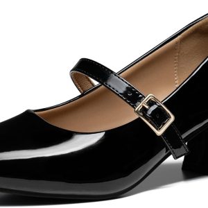 Trary Mary Jane Shoes Women, Chunky Mary Janes Heels for Women Shoes Dressy Casual, Dress Shoes for Women Block Heels Closed Toe Mary Jane Pumps