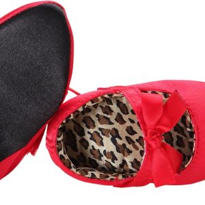 Newborn Baby Girls Leopard Shoes with High Heels Bowknot Soft Sole Crib Shoes Infant Girl Photography Props