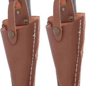 2pcs Leather Scissors Cover for Branch Trimmer Scissor Case Portable Gardening Tool