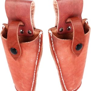 2pcs Leather Pruner Cover Snaps Pruning Gardening Scissor Bag for Pruner Shear Storage for Plant Clippers