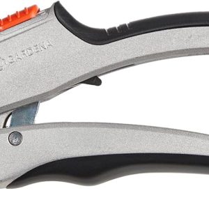 GARDENA Comfort Ratchet Secateurs SmartCut: Stable garden shears, Anvil blade for thick, dry wood of up to 25 mm, 2 handle positions, with ratchet mechanism and alu handles (8798-20)