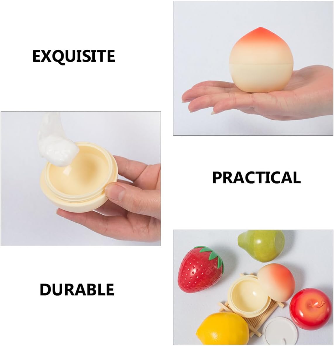 Generic Empty Cream Jars with Lids 30g Plastic Travel Containers for Body Butter Lotion Makeup Cosmetic Refillable Jars 5pcs Portable Skincare Sample Storage - Image 8