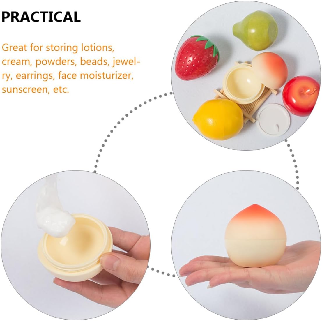 5pcs 30g Refillable Empty Cream Containers Plastic Jars with Lids Travel Cosmetic Lotion Storage Small Jars for Skincare Samples - Image 9