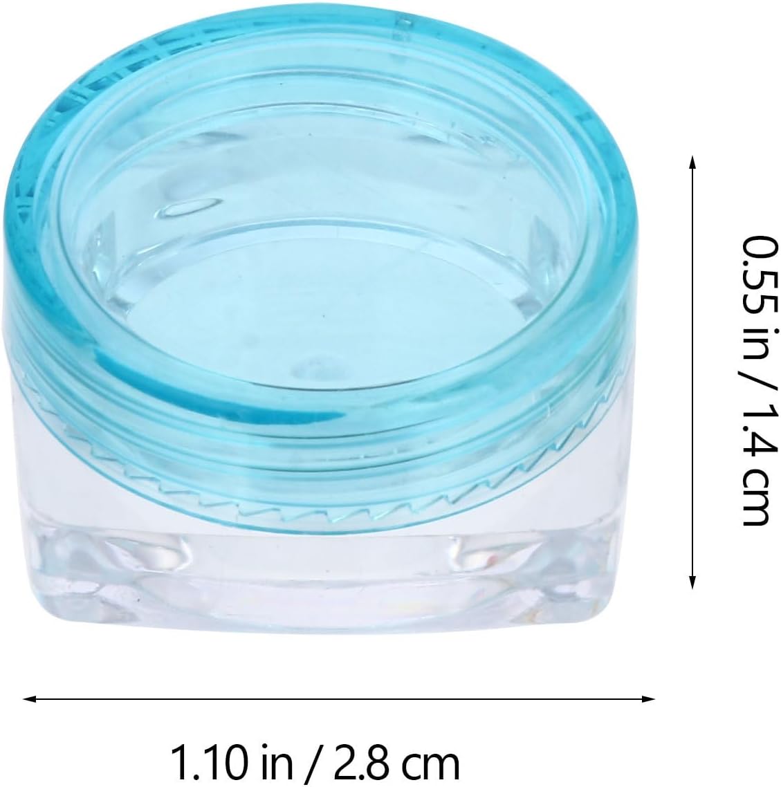 50pcs Travel Cosmetic Cream Containers Small 3g Plastic Refillable Jars with Lids for Makeup Lotion Sample Storage Random Color - Image 5