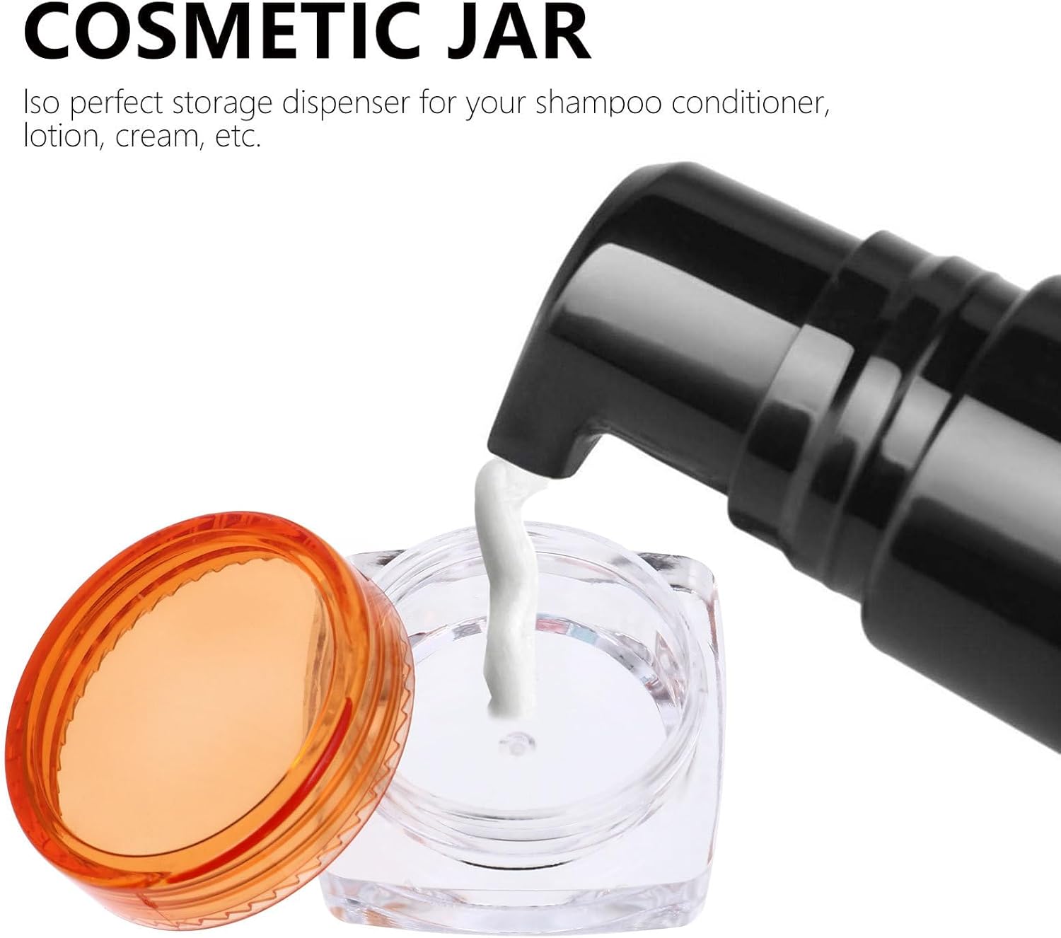 50pcs Travel Cosmetic Cream Containers Small 3g Plastic Refillable Jars with Lids for Makeup Lotion Sample Storage Random Color - Image 9