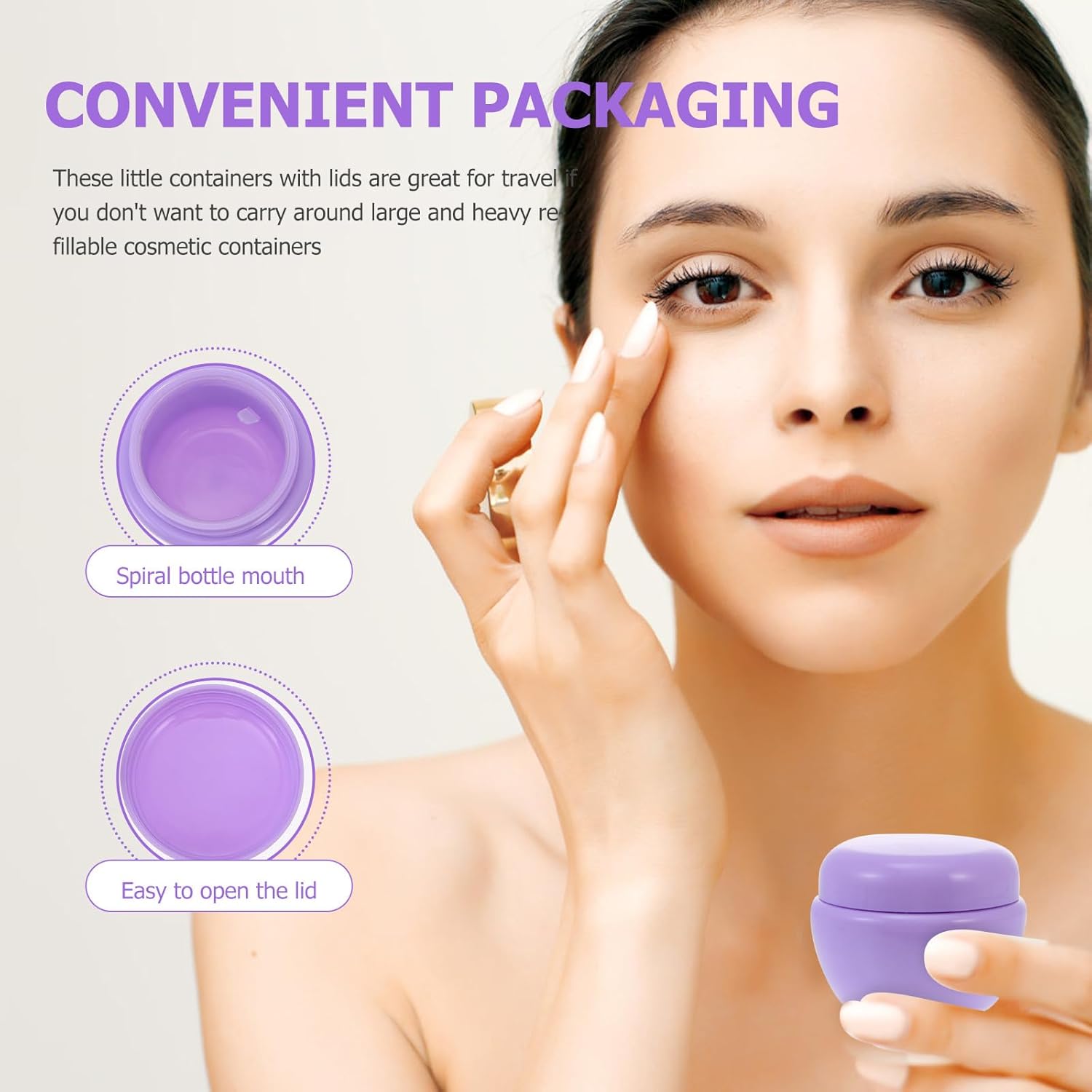Operitacx 12pcs 30g Travel Makeup Cream Pot Refillable Cosmetic Containers Jar with Lid for Lotion and Skincare Storage - Image 6