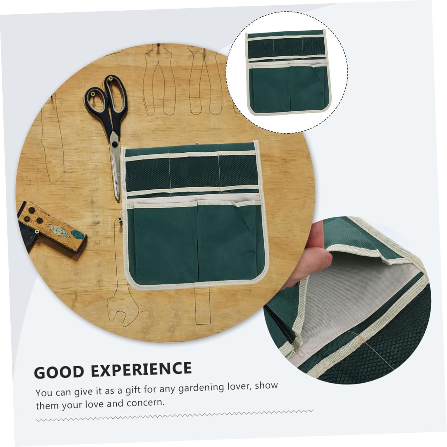 Heavy Duty Garden Kneeler Seat Storage Pouch Tool Organizer for Gardening Oxford for Outdoor Garden Use - Image 4