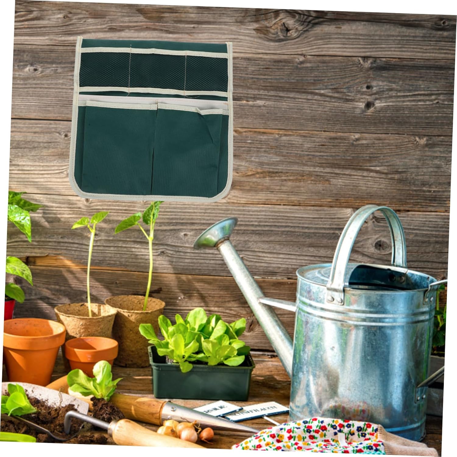 Heavy Duty Garden Kneeler Seat Storage Pouch Tool Organizer for Gardening Oxford for Outdoor Garden Use - Image 8