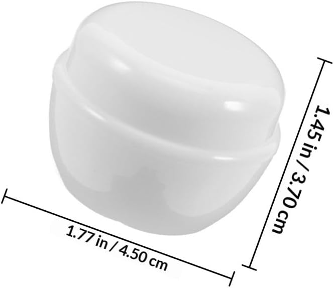 PRETYZOOM 12pcs 30g White Plastic Refillable Cosmetic Cream Containers Jars with Lids for Travel and Sample Lotion Storage - Image 2