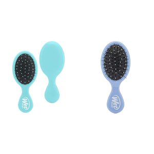 Wet Brush Squirt Detangler Hair Brushes Amazon Exclusive Aqua Mini Detangling Comb & 3 Wet Brush Mini Detangler Brushes for Tangle-Free Hair
