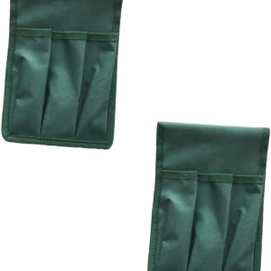 2pc Garden Kneeler Seat Bags Tool Pouches for Gardening Easy Storage for Hand Tools Sturdy Design Green Color for Gardeners and Outdoor Enthusiasts