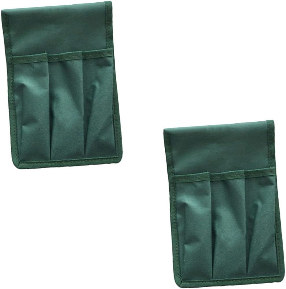 VICASKY 2PCS Garden Kneeler Seat Bags Storage Pouches Green Kneeling Tools Organizer for Gardening Portable Heavy-Duty Tool Storage