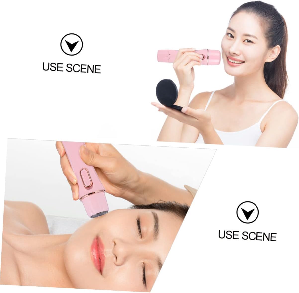 Women's Hair Removal Kit Painless Electric Epilator Shaver Facial Hair Remover Eyebrow Shaper Travel USB Charging - Image 4