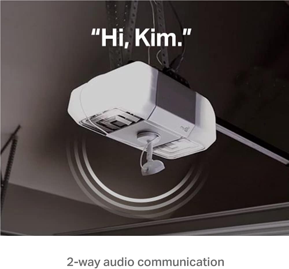CHAMBERLAIN myQ Smart Garage HD Camera & Smart Garage Hub Bundle- Wi-Fi & Bluetooth- Smartphone Controlled - Two Way Talk - Works with Key by Amazon in-Garage Delivery, White - Image 4
