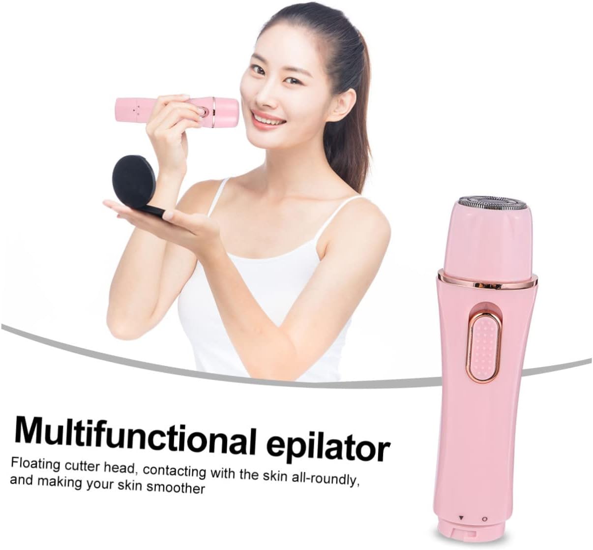 Women's Hair Removal Kit Painless Electric Epilator Shaver Facial Hair Remover Eyebrow Shaper Travel USB Charging - Image 7