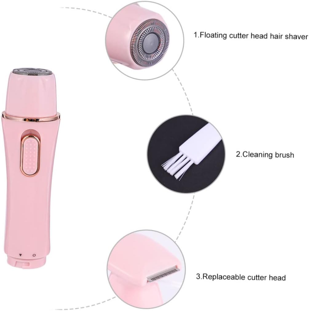 Balacoo 4 1 Charging Mode Wet and Dry USB Electric Miss Hair Removal Machine Hair Clipper Hair Remover Mini Eyebrow Trimmer Painless Washed Razor Remover Hair Removal Device Water Proof, 12X3cm, Pink - Image 8