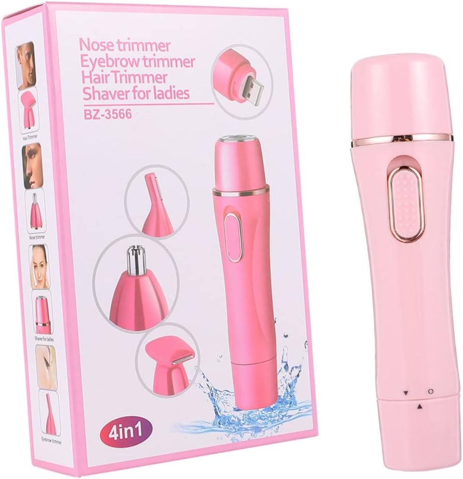 Didiseaon Female Epilator Kit Hair Removal Machine Eyebrow Shaver Trimmer Nose Hair Trimmer USB Rechargeable Safe for Body - Image 2