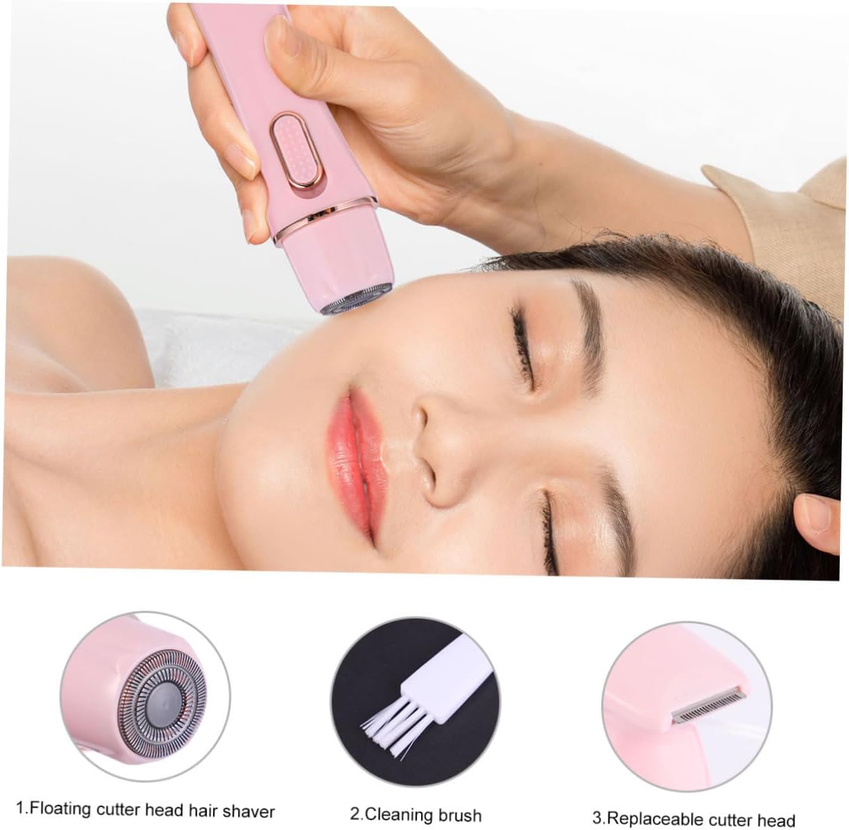 Hair Remover Electric Epilator for Women Nose Hair Trimmer Eyebrow Shaper Body Shaver - Image 8