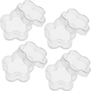 50pcs Star-shaped Cosmetic Sample Containers Jars for Cream and Lotion Travel Storage Small Refillable Makeup Cream Pots with Lids for Beauty and Personal Care