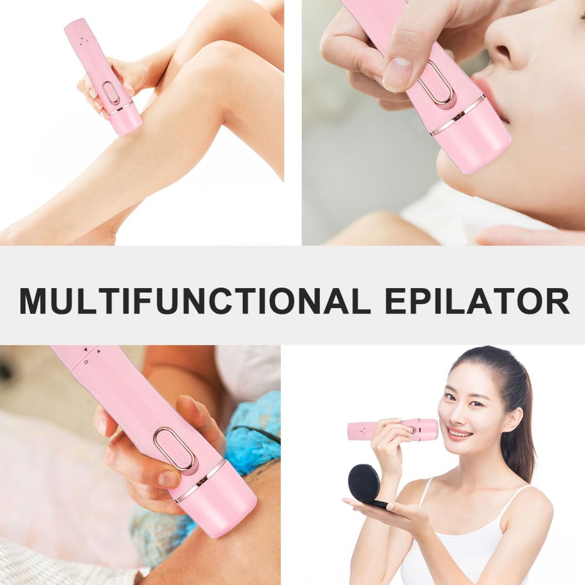 Vaguelly Female Hair Removal Machine Electric Shaver Eyebrow Shaper Hair Removal Instrument Body Shaver Painless Depilatory Device USB Charging Portable Brush - Image 6