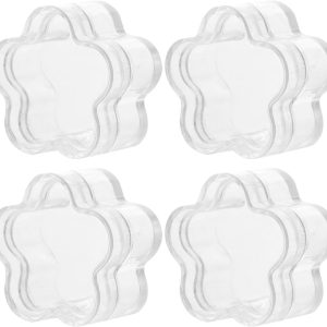 50pcs Star Shaped Cream Containers Jar Travel Cosmetic Sample Containers with Lids Refillable Makeup Lotion Storage Jars for Personal Care