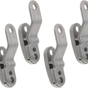 CHILDWEET 4 Pcs Aluminum Alloy Greenhouse Clamps Anti-tip Cable Clips for Row Cover Netting, Sturdy Garden Clips for Plant Cover on Hoops, Suitable for Greenhouse Ventilation Repair