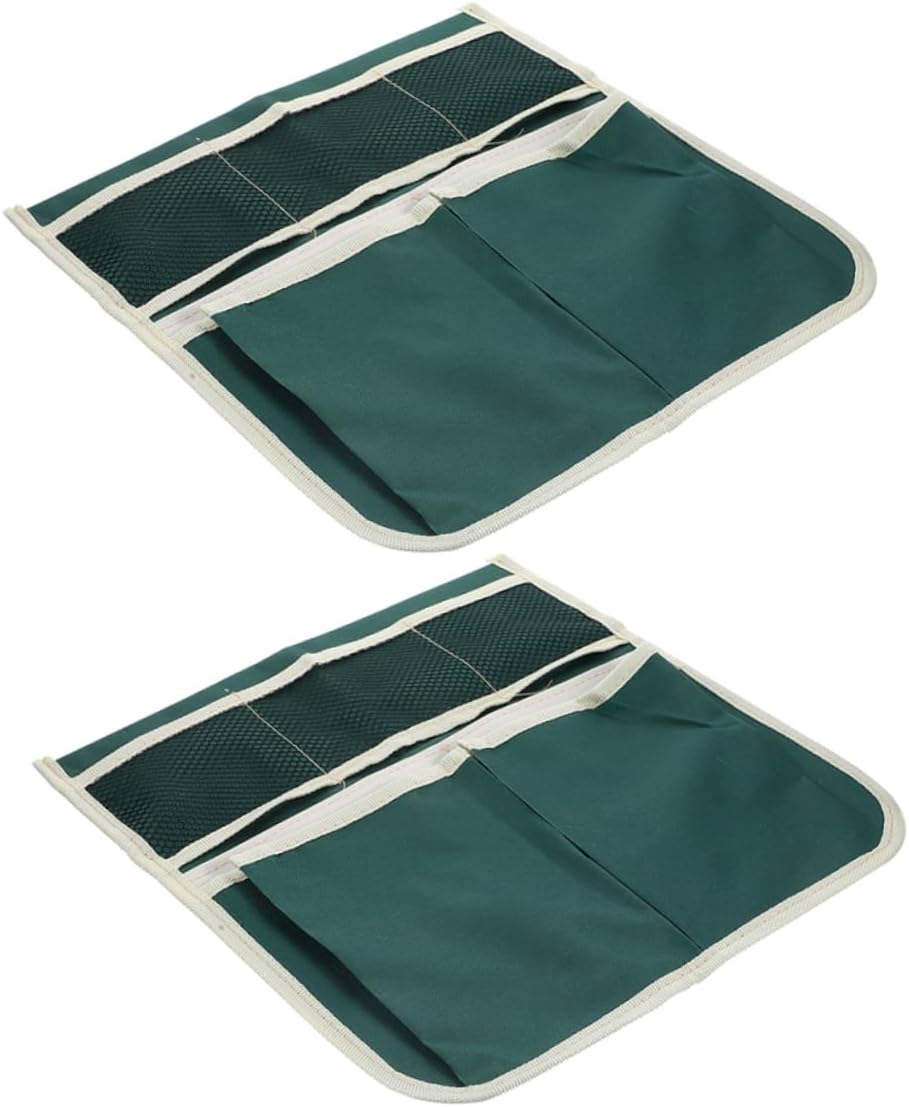 2pcs Garden Kneeler and Seat with Tool Pouch Ample Storage Bag for Gardening Tools Portable Garden Stool with Side Pockets for Easy Organization and Convenience