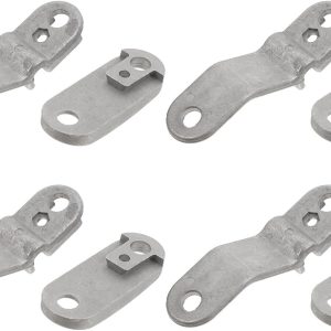 COLLBATH 4 Pcs Aluminum Alloy Greenhouse Clips and Pipe Clamps for Garden Cover, Heavy Duty Anti-tip Wire Fastener Suitable for Greenhouse Film and Pvc Pipe Hoops