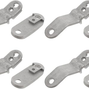 UPKOCH Aluminum Alloy Greenhouse Clamps 4pcs, Anti-tip Wire Lock Clips for Garden Plant Cover and Shade Cloth, Heavy Duty Tomato and Pipe Clips for Greenhouse Repair