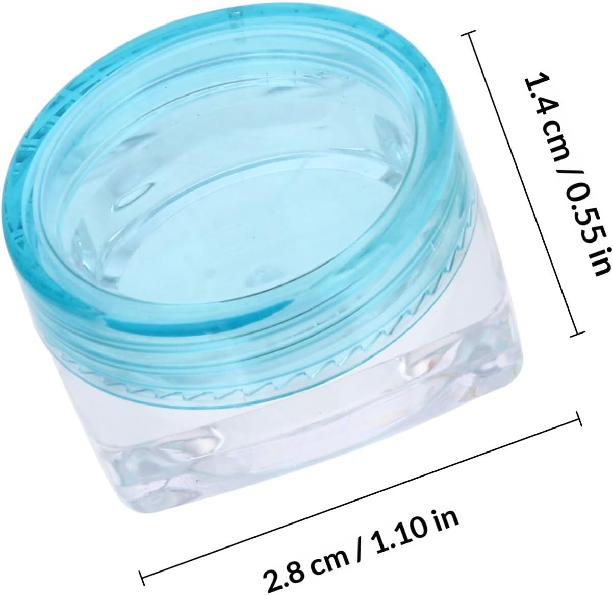 50pcs Travel Cosmetic Cream Containers Small 3g Plastic Refillable Jars with Lids for Makeup Lotion Sample Storage Random Color - Image 2