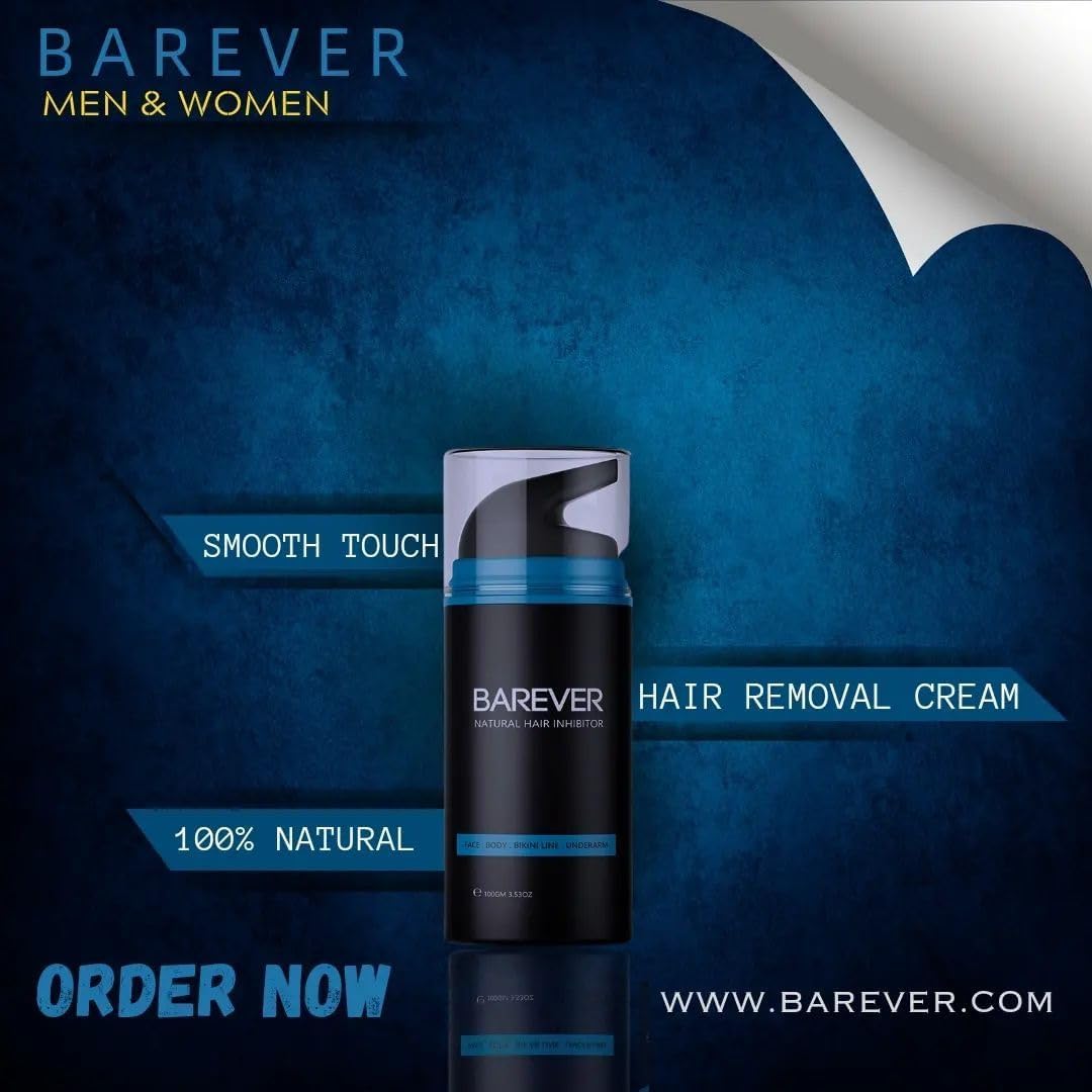 Herbal Barever Permanent Hair Removal Cream Stop Hair Growth Inhibitor Remover - Image 2
