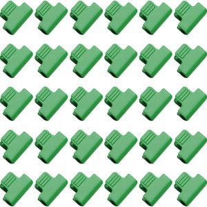 30 Pieces Greenhouse Clamps Film Row Cover Netting Tunnel Hoop Clip Frame Shading Net Rod Clip Greenhouse Film Clamps for Season Plant Extension Support, 19mm