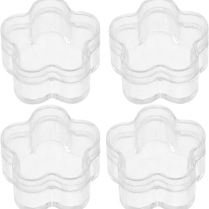 50pcs Star Shaped Refillable Cosmetic Cream Containers with Lids Travel Makeup Sample Jars for Lotion Storage and Face Cream