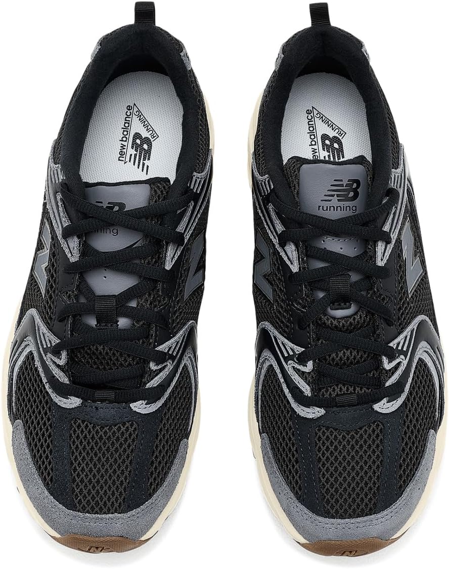New Balance Unisex 530 Sneaker, Black/Castlerock, 5.5 US Men - Image 2