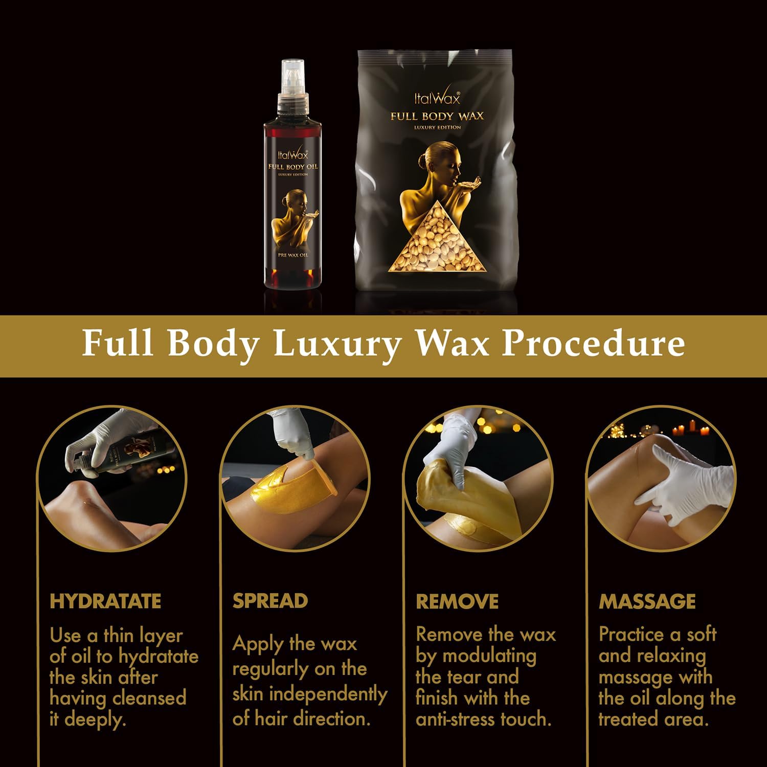 Italwax Luxury Full Body Wax - 1kg / 2.2lb - Hard wax beads for hair removal - Unscented - ideal for sensitive skins - Depilatory Cream, Film Wax - Full Body Wax Limited Edition - Image 4