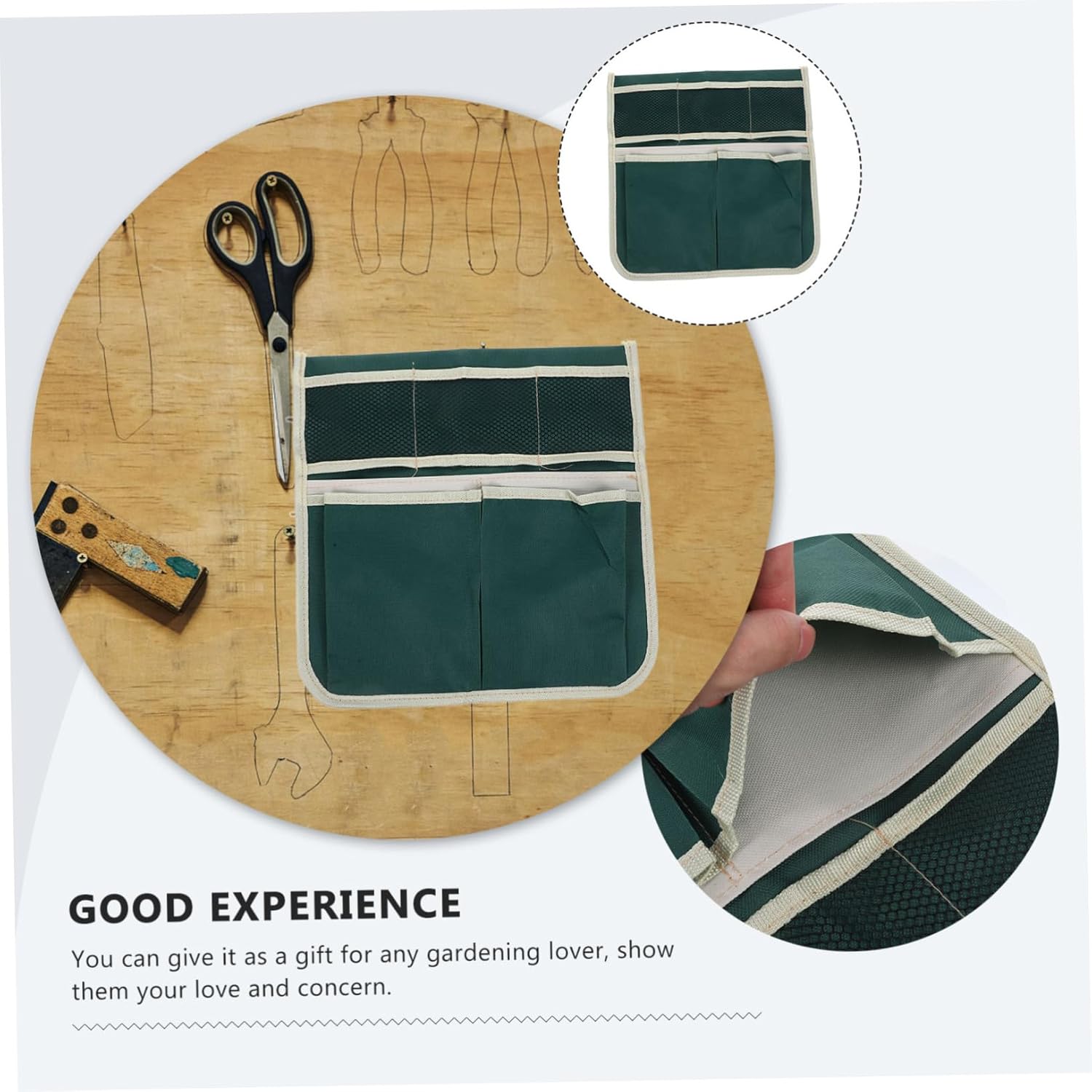 Multifunction Garden Kneeler Seat Bag with Large Storage Pouch Tool Organizer for Gardening Space Saving Hanging Tote for Gardeners - Image 9