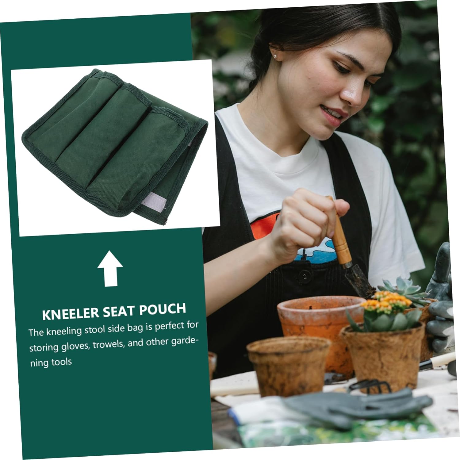 BESPORTBLE 3pcs Garden Kneeler Seat Pouch Portable Kneeling Stool Tools Bag Kneeling Stool Side Bag - Image 4