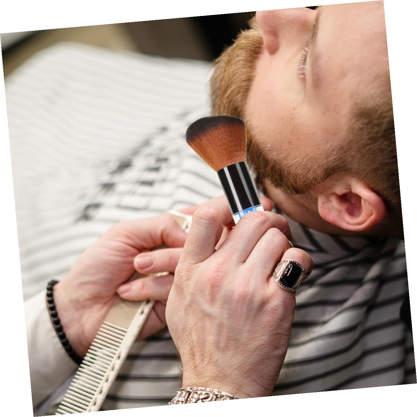 Vaguelly Neck Duster Brush for Barber Shop Soft Hair Removal Brush for Beard Cleaning Comfortable Grooming Tool for Men for Hair Salon and Personal Use - Image 6