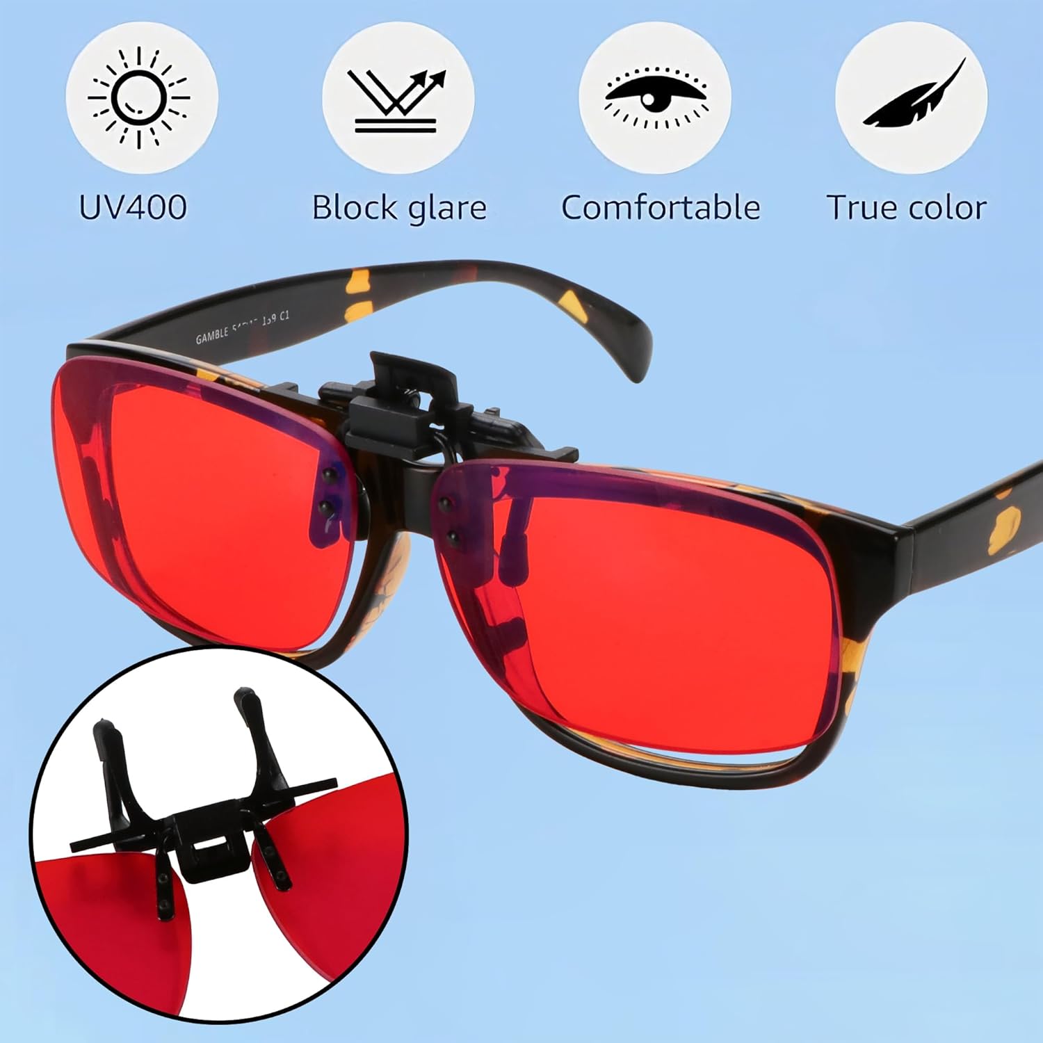 VisionGlobal 1 pair Blue Light Blocking Glasses/ 2 pack Sleep Red Lens or 2 pack Gaming Glasses for Women/Men - Image 5