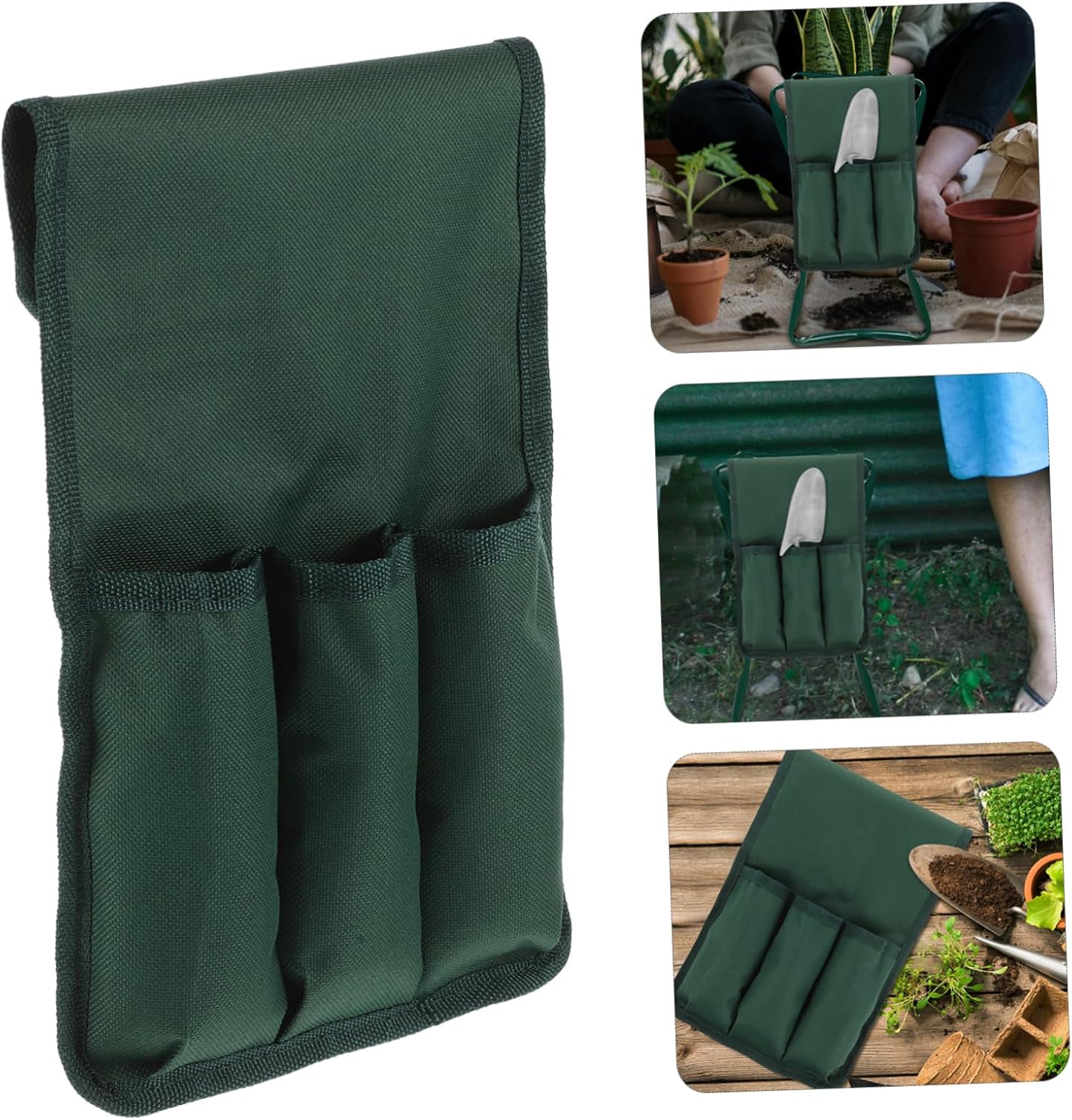 BESPORTBLE 3pcs Garden Kneeler Seat Pouch Portable Kneeling Stool Tools Bag Kneeling Stool Side Bag - Image 8