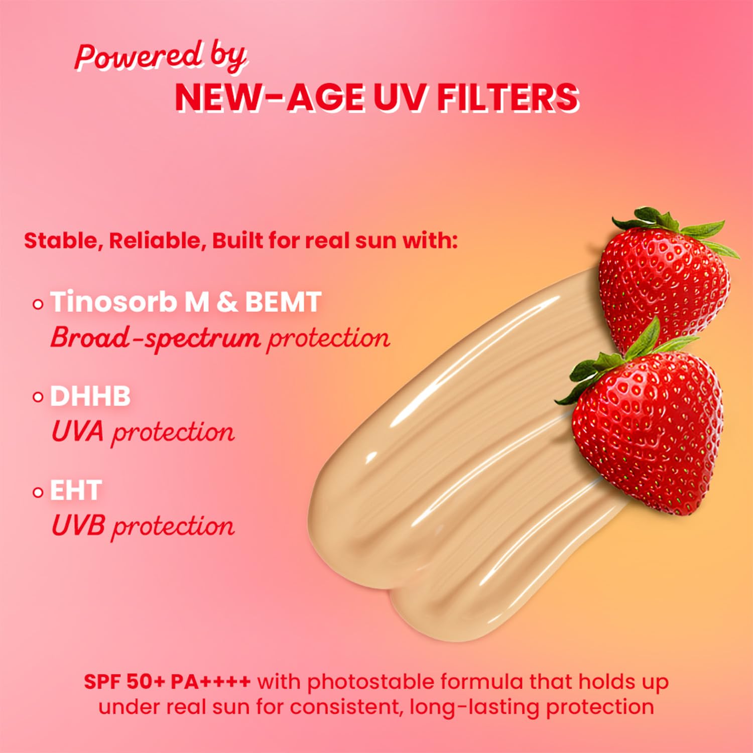 Dot & Key Strawberry Dew Tinted Sunscreen SPF 50 PA++++ | Broad Spectrum Face Sunscreen | For All Skin Types | 1.69 fl oz (50 ml) - Image 3