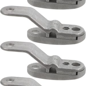 Alasum Greenhouse Clips Backdrop Clamps 4pcs Aluminum Anti-tip Wire Holder for Shade Cloth Film Repair Plant Netting Garden Hoop Accessories
