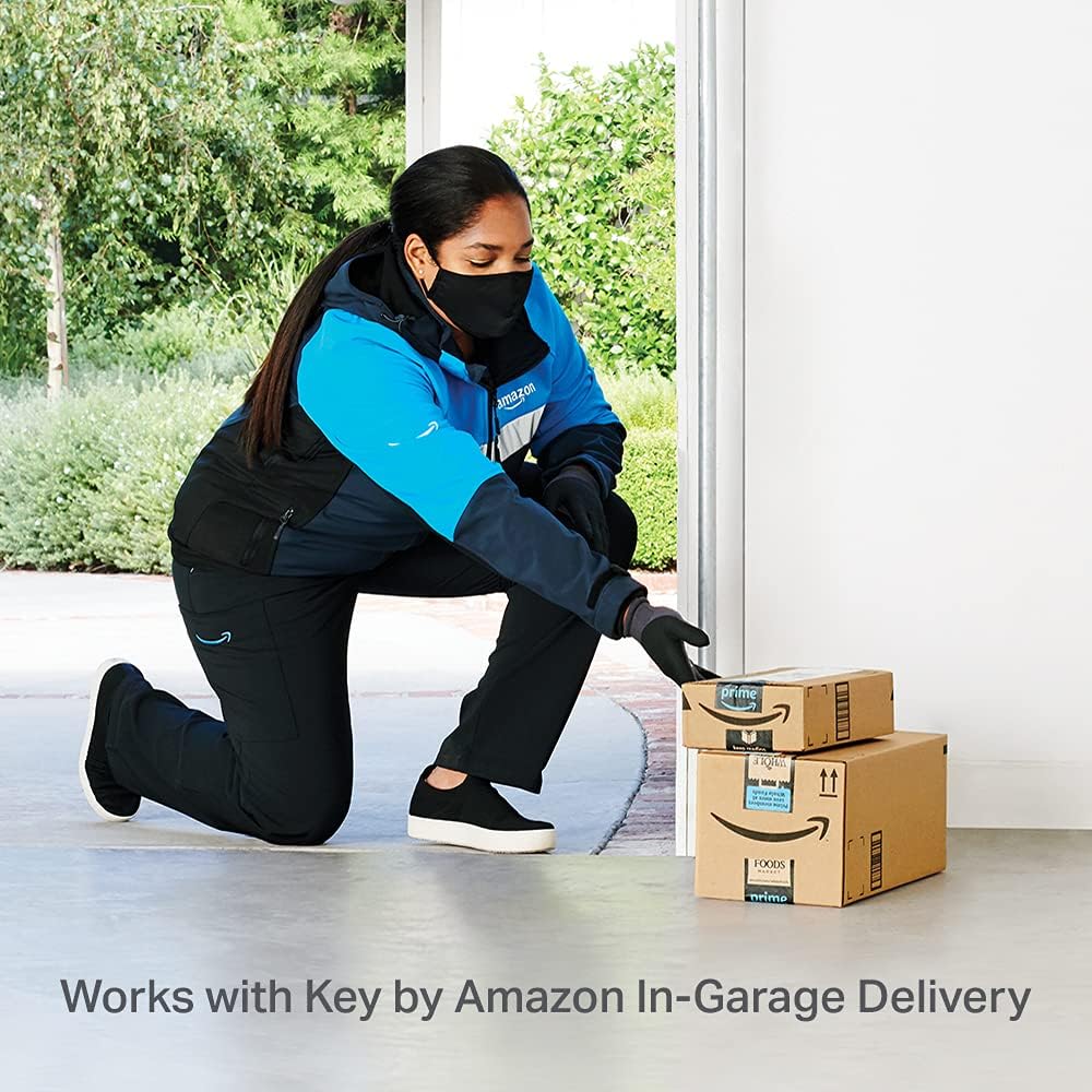 CHAMBERLAIN myQ Smart Garage HD Camera & Smart Garage Hub Bundle- Wi-Fi & Bluetooth- Smartphone Controlled - Two Way Talk - Works with Key by Amazon in-Garage Delivery, White - Image 5