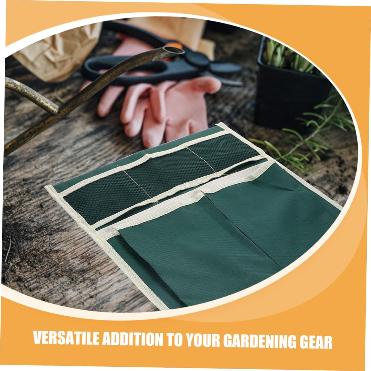 Yardwe 2Pcs Garden Kneeler Seat with Tool Pouch Side Pockets Versatile Gardening Tote Bag for Storage Lightweight and Durable Garden Accessory for Gardeners - Image 9