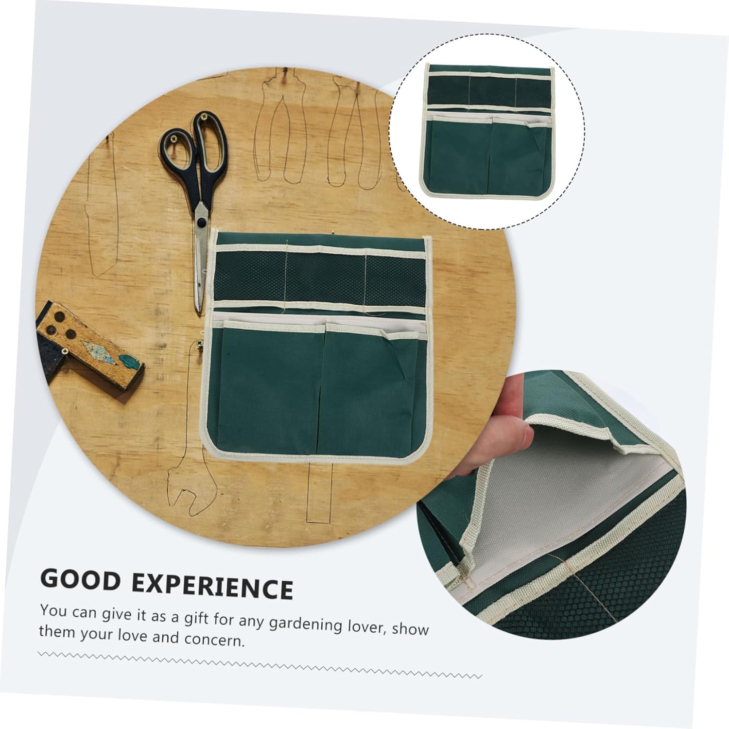 MERRYHAPY Heavy Duty Garden Kneeler Seat Tool Bag Organizer with Oxford Cloth Pouch for Gardening Tool Storage Portable Garden Kneeler Pouch for Women and Gardeners - Image 5