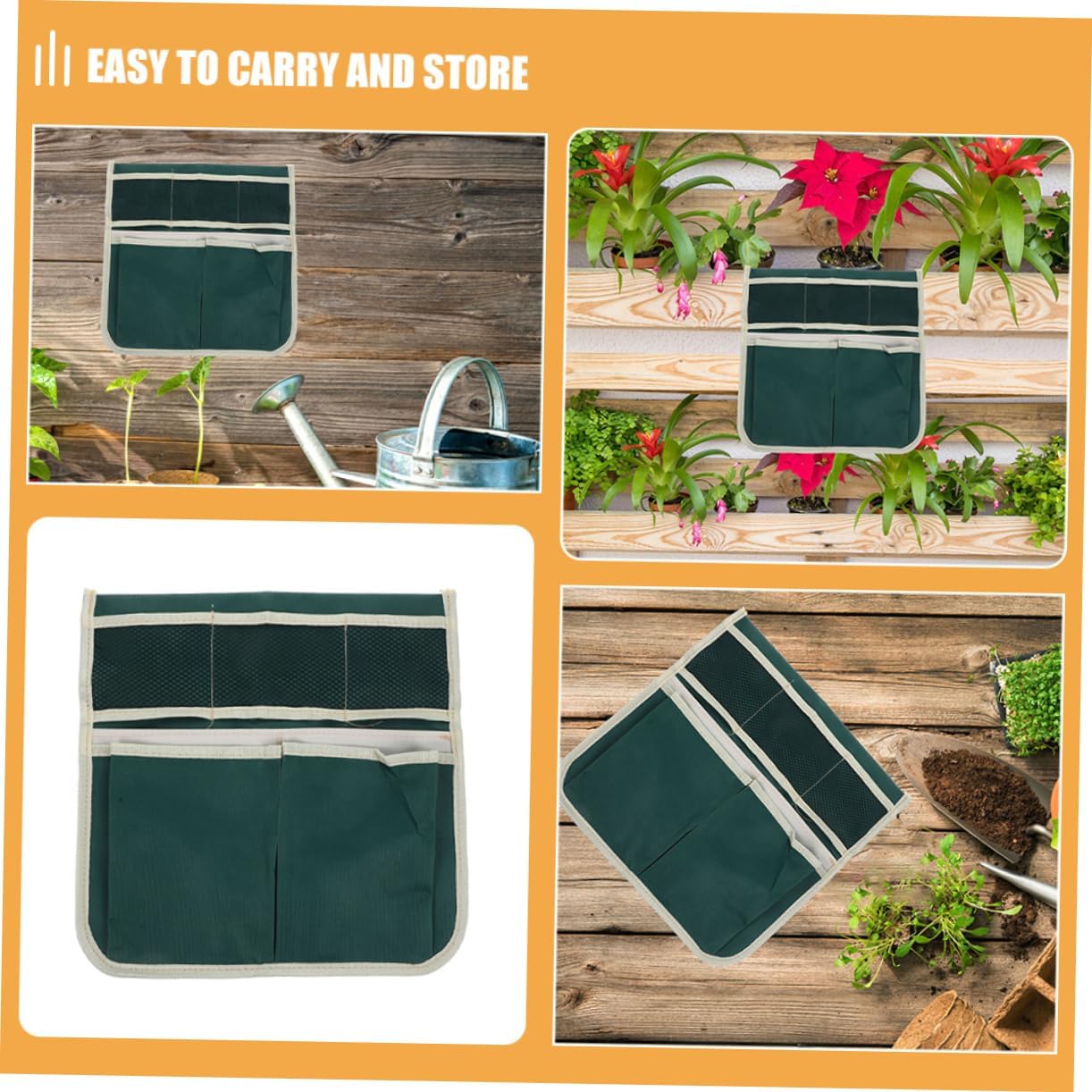 2pcs Garden Kneeler and Seat with Tool Pouch Ample Storage Bag for Gardening Tools Portable Garden Stool with Side Pockets for Easy Organization and Convenience - Image 7
