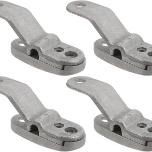 MAGICLULU 4 Pcs Aluminum Alloy Greenhouse Clips Plant Cover Cinch Clamps for Pvc Pipe Frame, Heavy Duty Anti-tip Grip Clips for Garden Shade Cloth and Netting