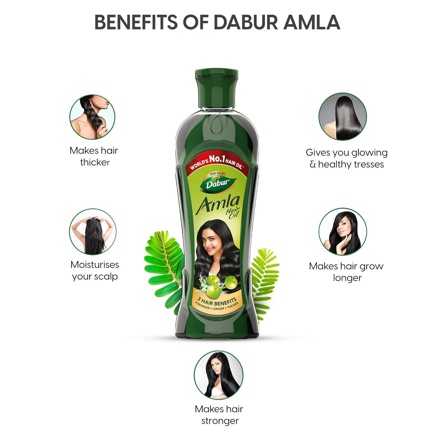 Dabur Amla Hair Oil 275ml - Image 4