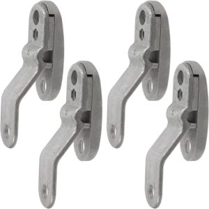 4 Pcs Aluminum Alloy Greenhouse Clamps for Gardening Clips Netting Grip Pvc Pipe Hoops Fasteners, Anti-tip Duckbill Vent Holder Suitable for Plant Covers and Garden Hoops