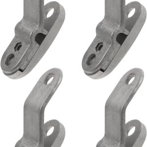 4 Pcs Greenhouse Clips and Clamps for Garden Frame Pipe, Aluminum Alloy Anti-tip Wire Lock Clips for Shade Cloth and Plant Cover on Greenhouse Hoops